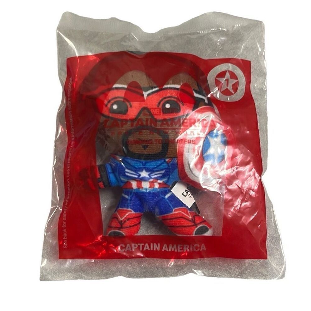 McDonald's Marvel Captain America Brave New World Happy Meal Toy #1 NEW‎